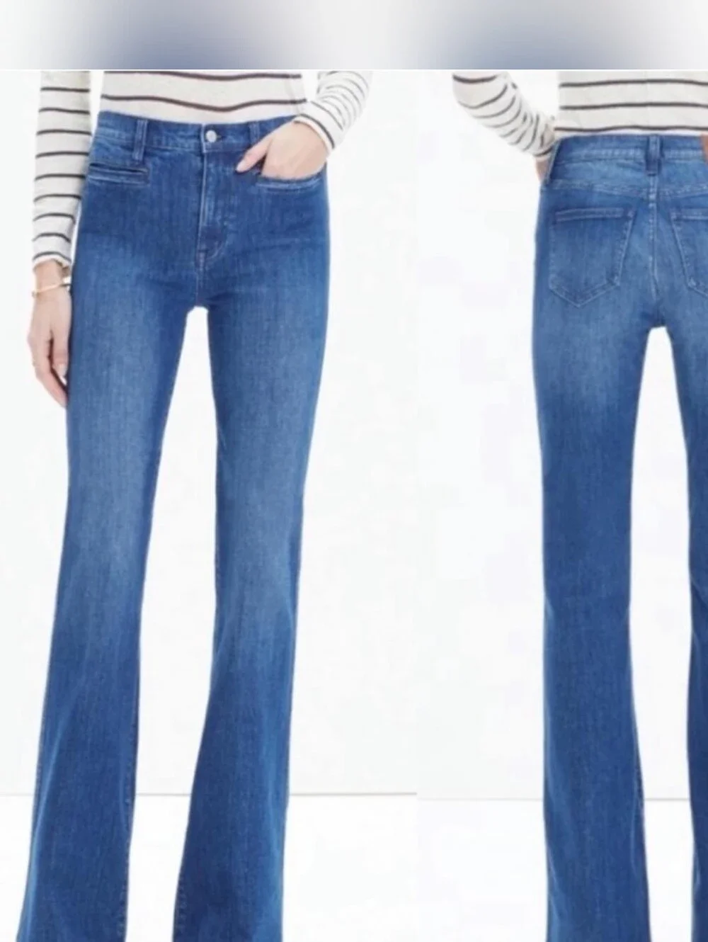 NWT MADEWELL FLEA MARKET FLARE JEANS Size 25 Denim New